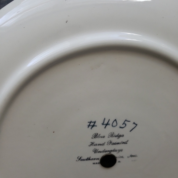 Vintage Blue Ridge southern potteries tidbit tray - Picture 3 of 9